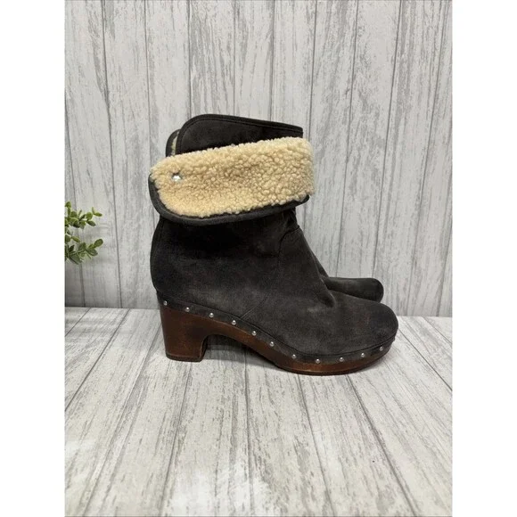 Womens Size 9 Ugg Australia Lynnea Suede Boots Gray - Picture 2 of 7